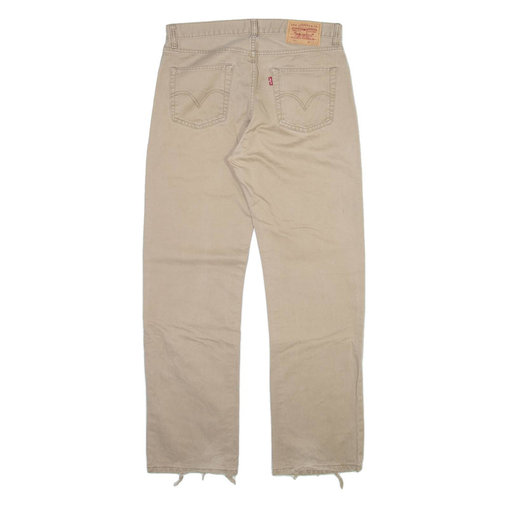 LEVI'S 751 Mens Trousers Beige Regular Straight W33 L32