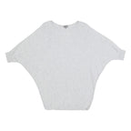 PHASE EIGHT Womens Grey Wool Blend Batwing Sleeve Round Neck Top S Elegant