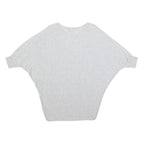 PHASE EIGHT Womens Grey Wool Blend Batwing Sleeve Round Neck Top S Elegant