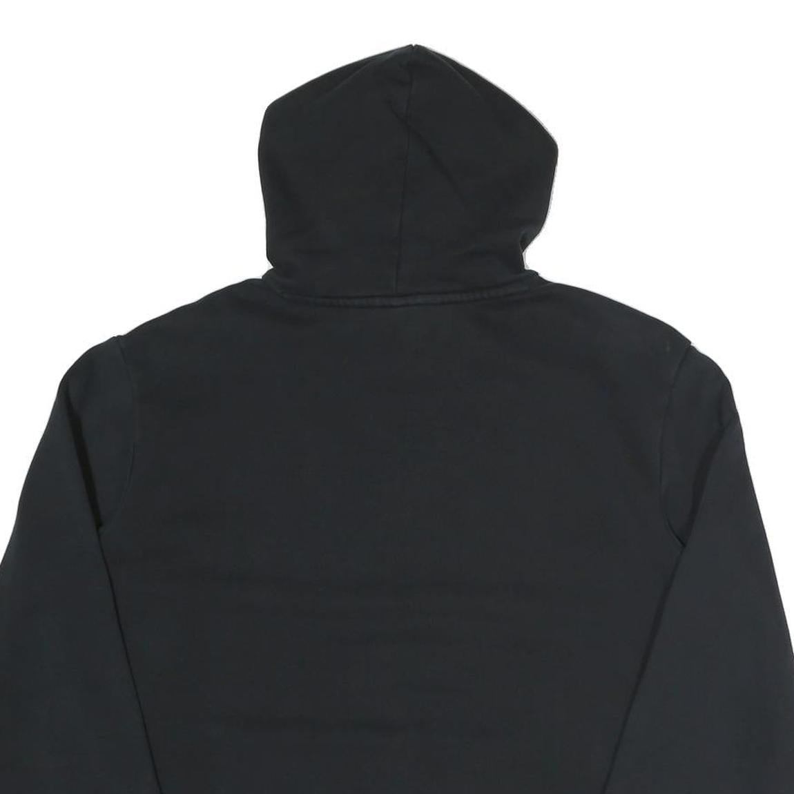 PUMA Womens Black Cotton Blend Pullover Hoodie M Logo Print Casual Wear