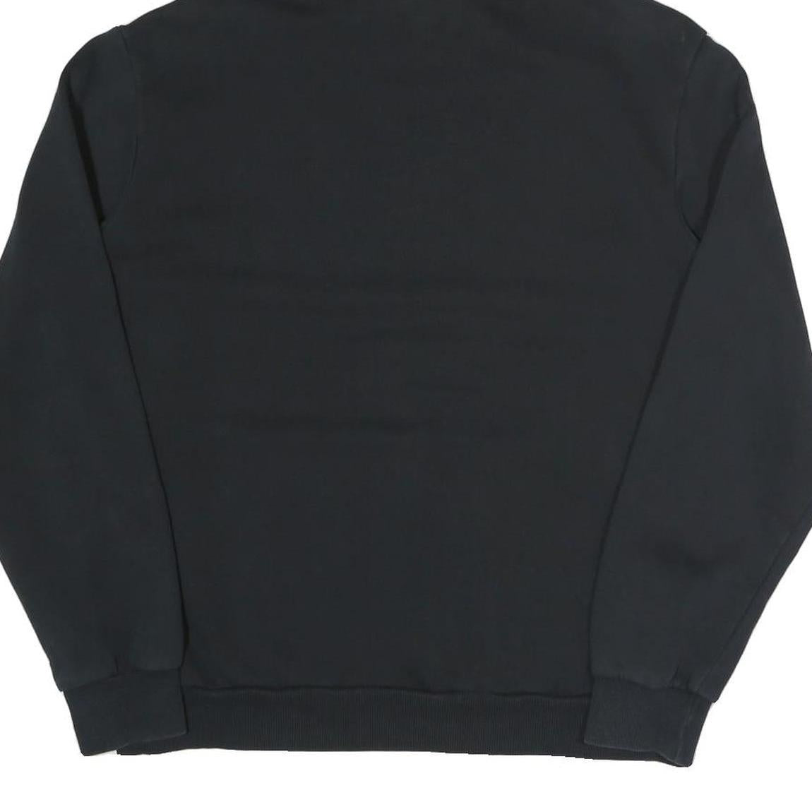 PUMA Womens Black Cotton Blend Pullover Hoodie M Logo Print Casual Wear