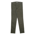 CARHARTT Mens Cotton Blend Green Slim Straight Trousers W28 L32 Casual Workwear
