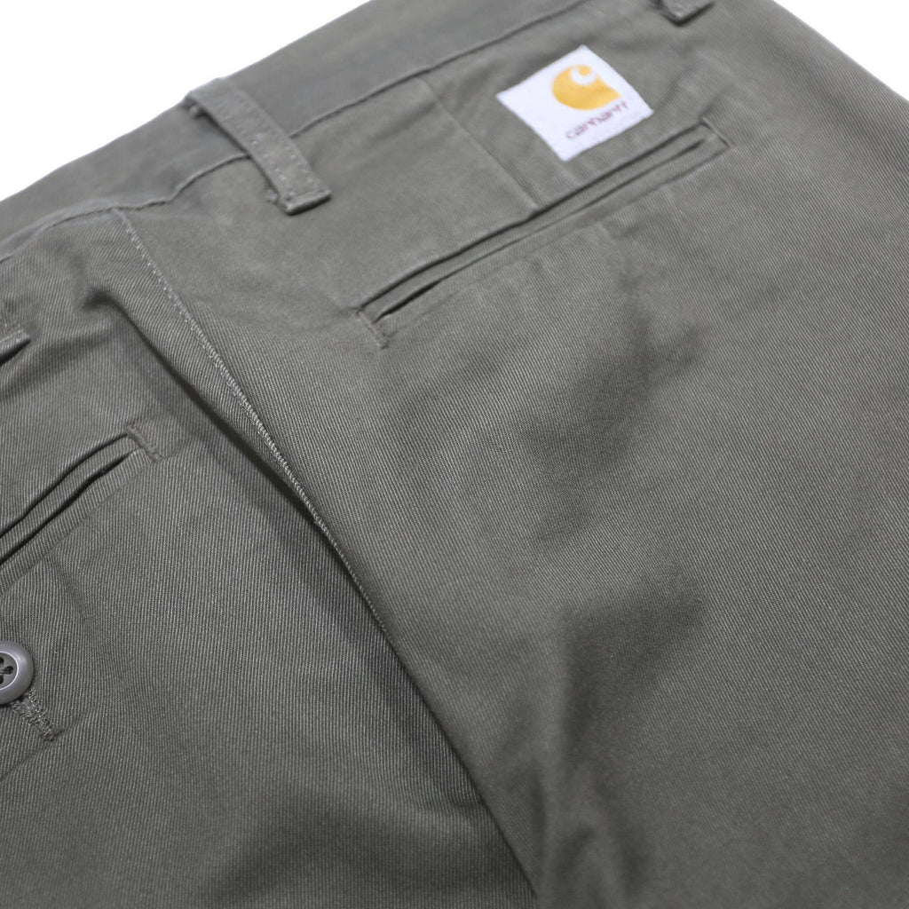 CARHARTT Mens Cotton Blend Green Slim Straight Trousers W28 L32 Casual Workwear