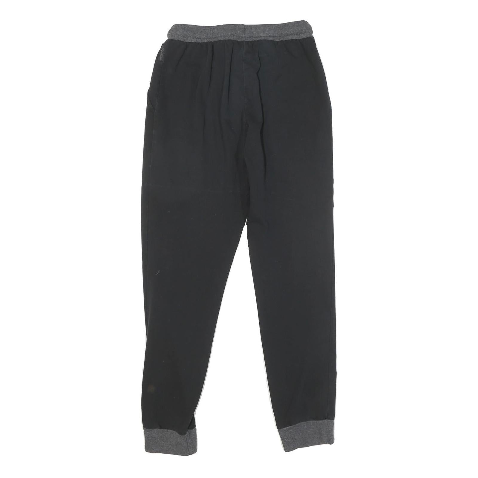 EMPORIO ARMANI Mens Joggers Black & Grey Slim Tapered S W26 L29 Comfort Wear