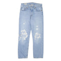 LEVI'S 501 Big E Womens Jeans Blue Light Denim Regular Straight Stone Wash W26