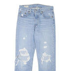 LEVI'S 501 Big E Womens Jeans Blue Light Denim Regular Straight Stone Wash W26
