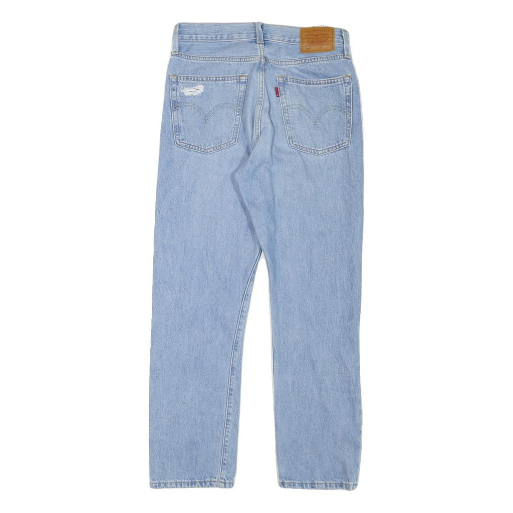 LEVI'S 501 Big E Womens Jeans Blue Light Denim Regular Straight Stone Wash W26