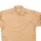 Womens Shirt Brown Collared UK 18