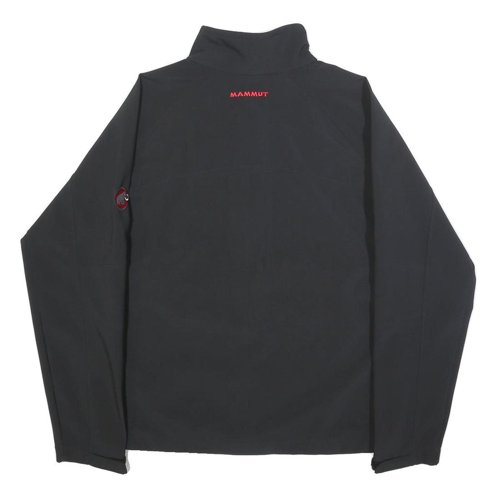 MAMMUT Womens Black Softshell Zip Jacket L Polyester Blend Outdoor Sportswear