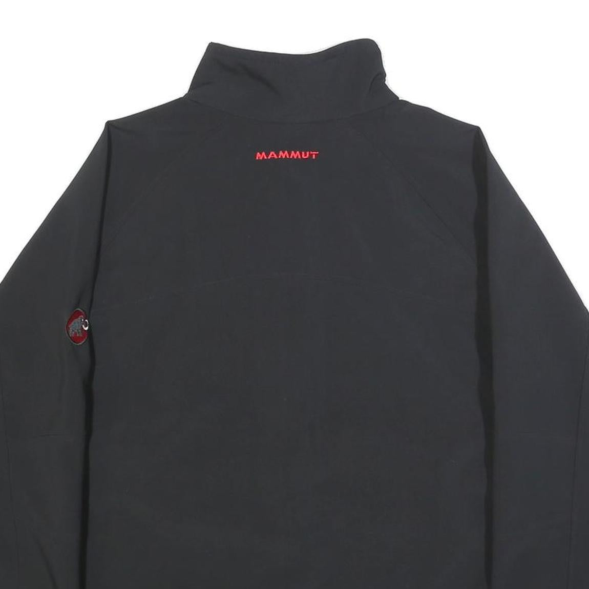 MAMMUT Womens Black Softshell Zip Jacket L Polyester Blend Outdoor Sportswear