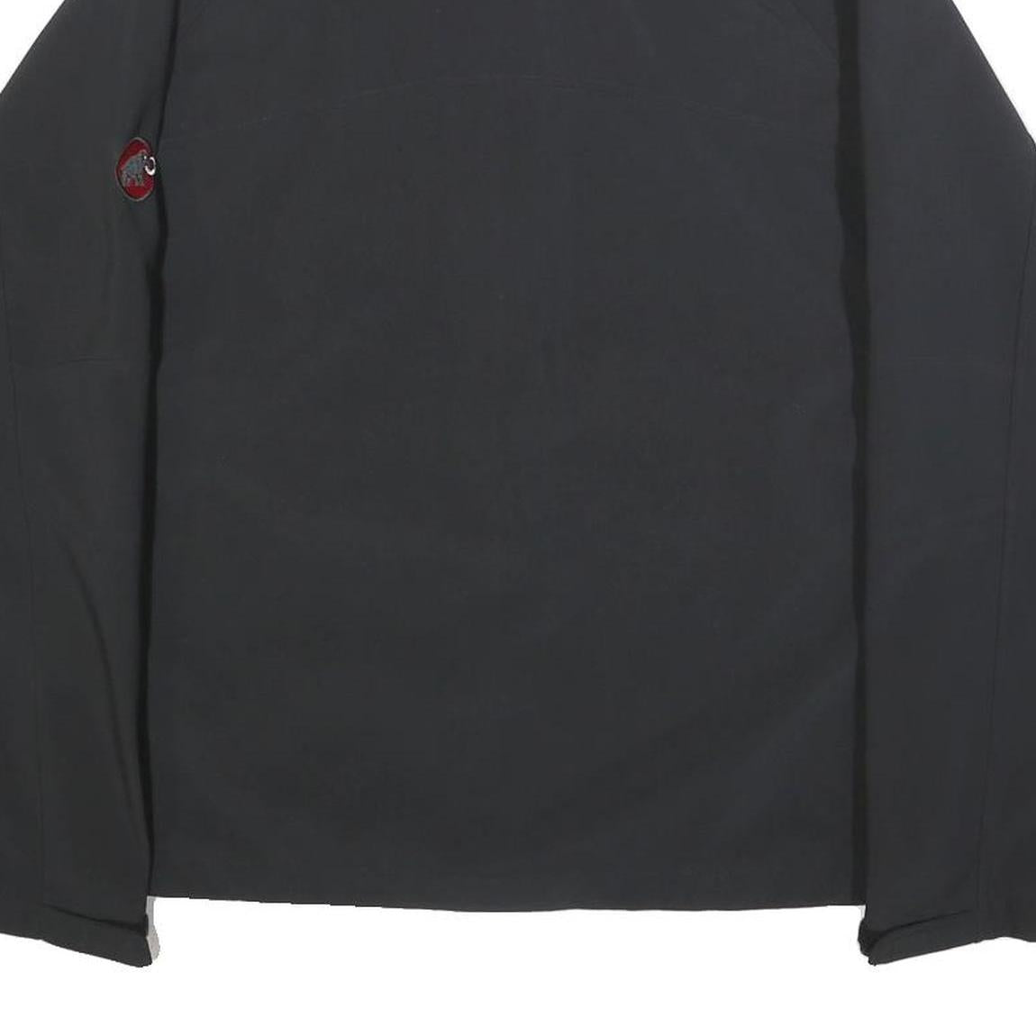 MAMMUT Womens Black Softshell Zip Jacket L Polyester Blend Outdoor Sportswear