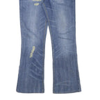 LEVI'S 572 Womens Jeans Blue Regular Straight Denim Medium W32 L30 Distressed