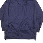 HELLY HANSEN Mens Blue Outdoor Jacket M Polyester Blend Zip Hooded Plain