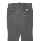 CARHARTT Mens Relaxed Fit Black Cotton Blend Trousers W38 L29 Workwear Utility