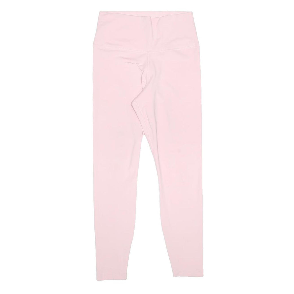 NIKE Womens Leggings Pink Slim Tapered Leg M W26 L24 Drawstring Activewear