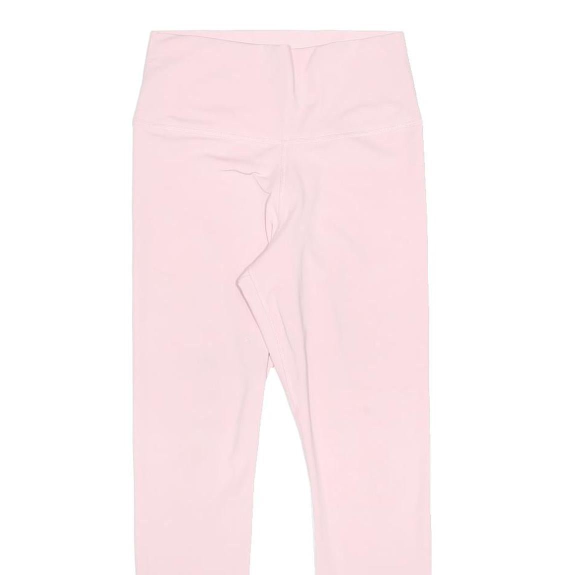 NIKE Womens Leggings Pink Slim Tapered Leg M W26 L24 Drawstring Activewear