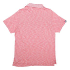 SUPERDRY Mens Pink Short Sleeve Plain Polo Shirt M Casual Cotton Comfort
