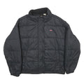 LEVI'S Womens Black Puffer Jacket M Polyamide Zip Casual Lightweight Quilted