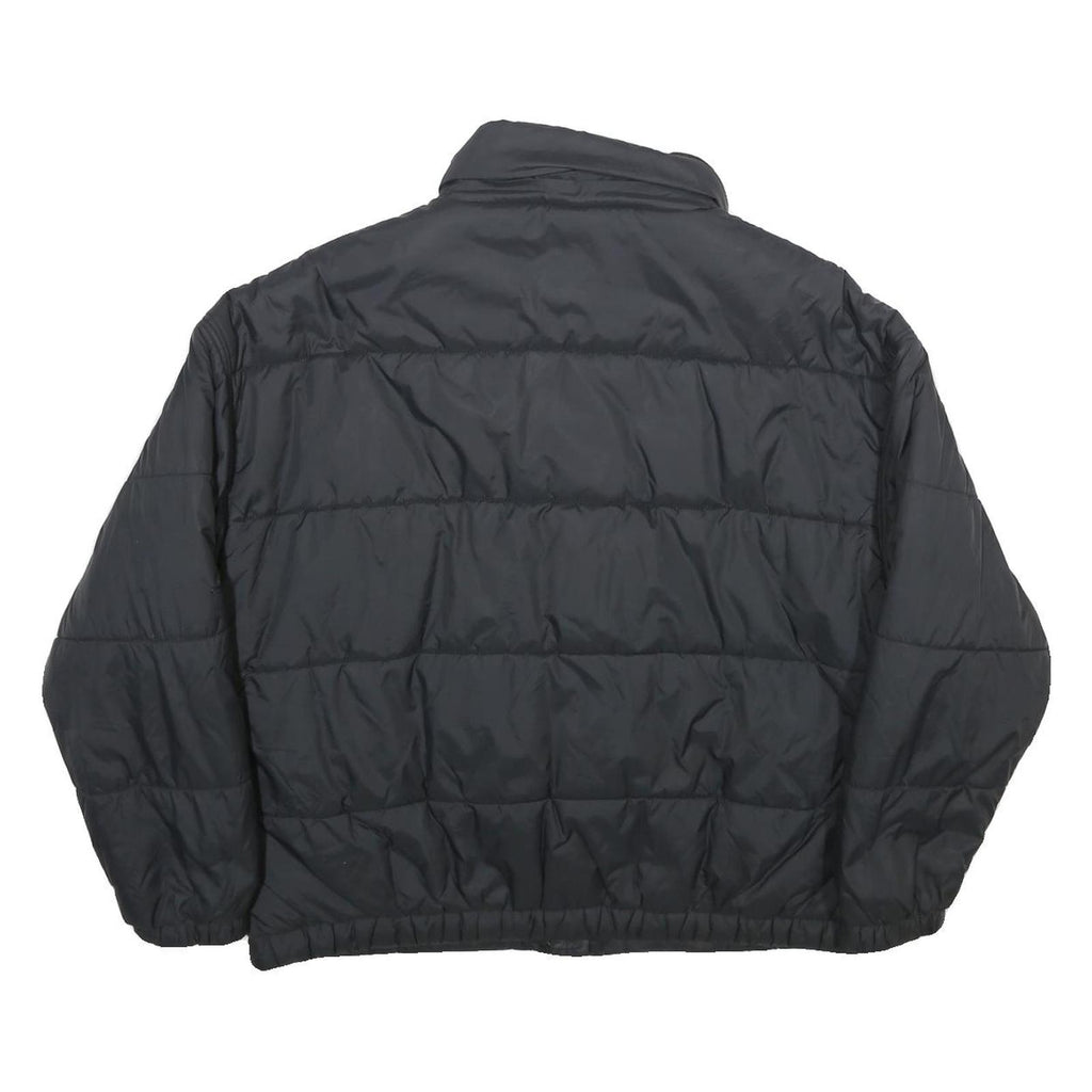 LEVI'S Womens Black Puffer Jacket M Polyamide Zip Casual Lightweight Quilted