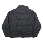 LEVI'S Womens Black Puffer Jacket M Polyamide Zip Casual Lightweight Quilted