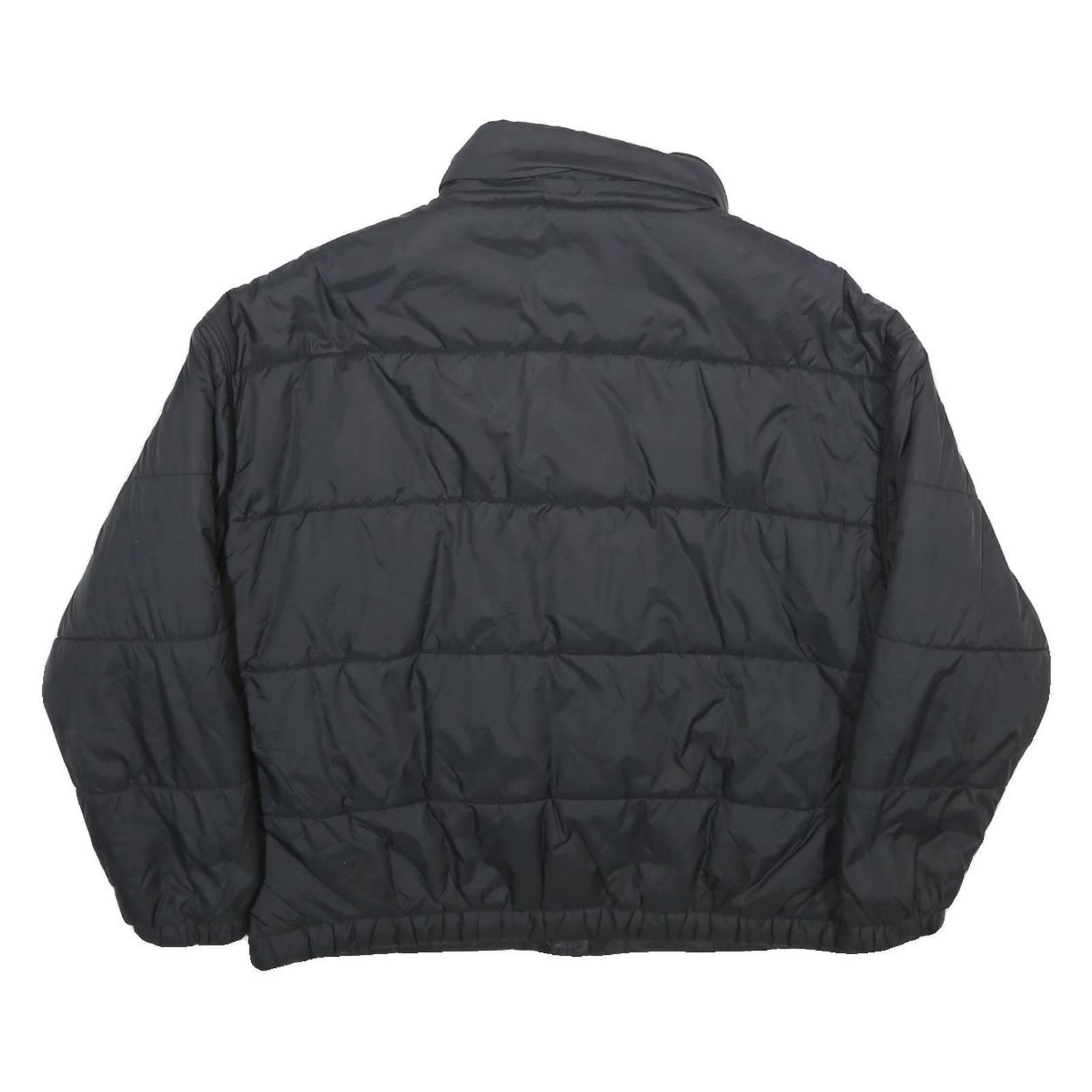 LEVI'S Womens Black Puffer Jacket M Polyamide Zip Casual Lightweight Quilted