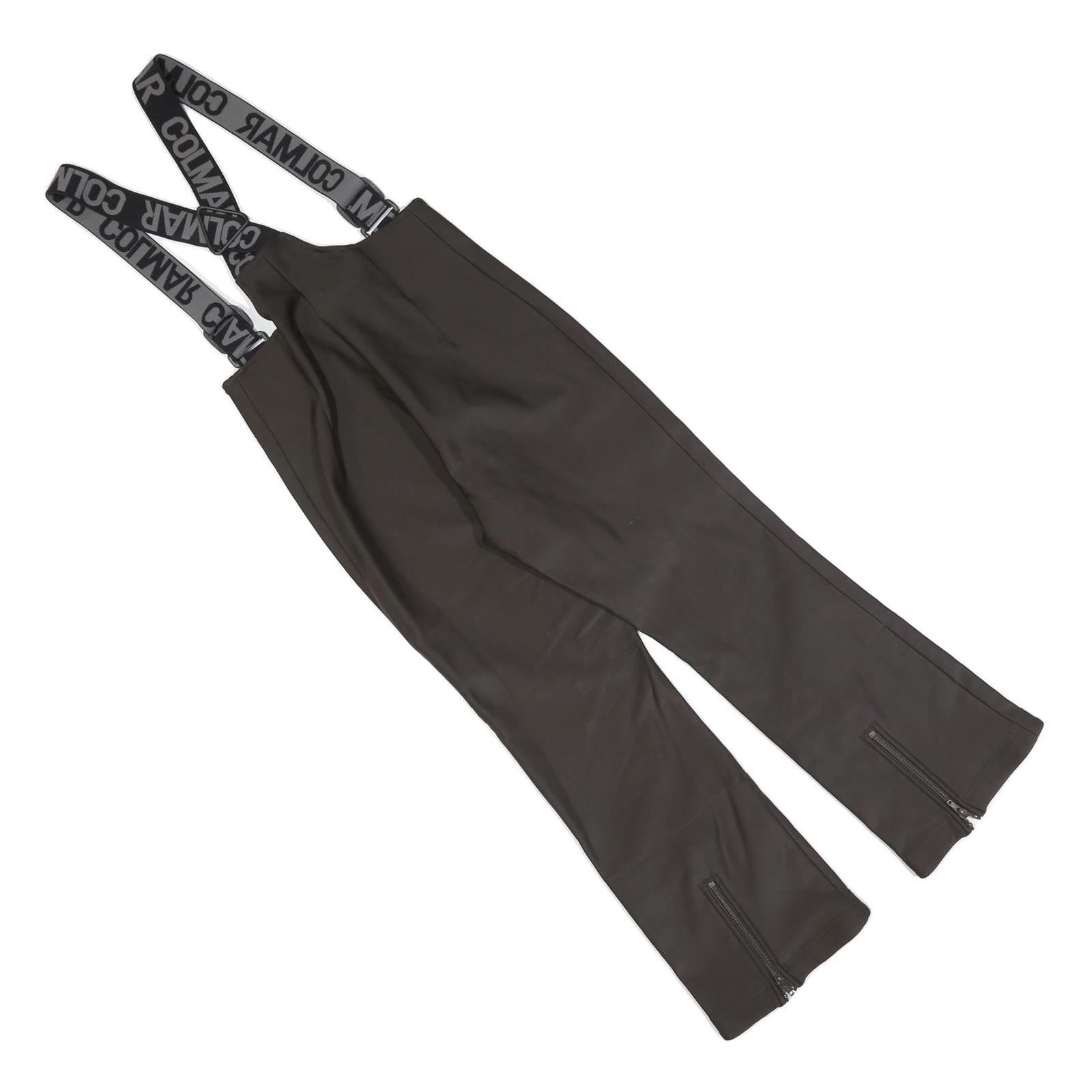 COLMAR Womens Black Dungarees Relaxed Polyester Blend XS W24 L27 Branded Straps