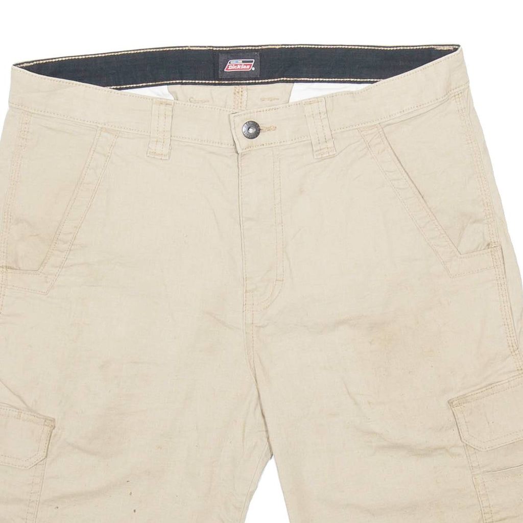 DICKIES Mens Workwear Shorts Beige Relaxed M W32