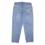 CARHARTT Mens Relaxed Cotton Denim Light W38 L30 Jeans Zip Closure Casual