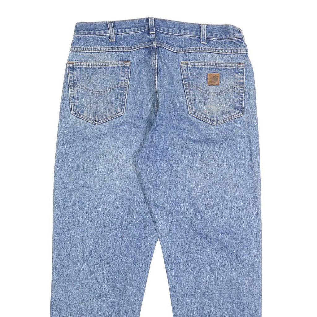 CARHARTT Mens Relaxed Cotton Denim Light W38 L30 Jeans Zip Closure Casual