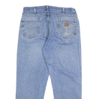 CARHARTT Mens Relaxed Cotton Denim Light W38 L30 Jeans Zip Closure Casual