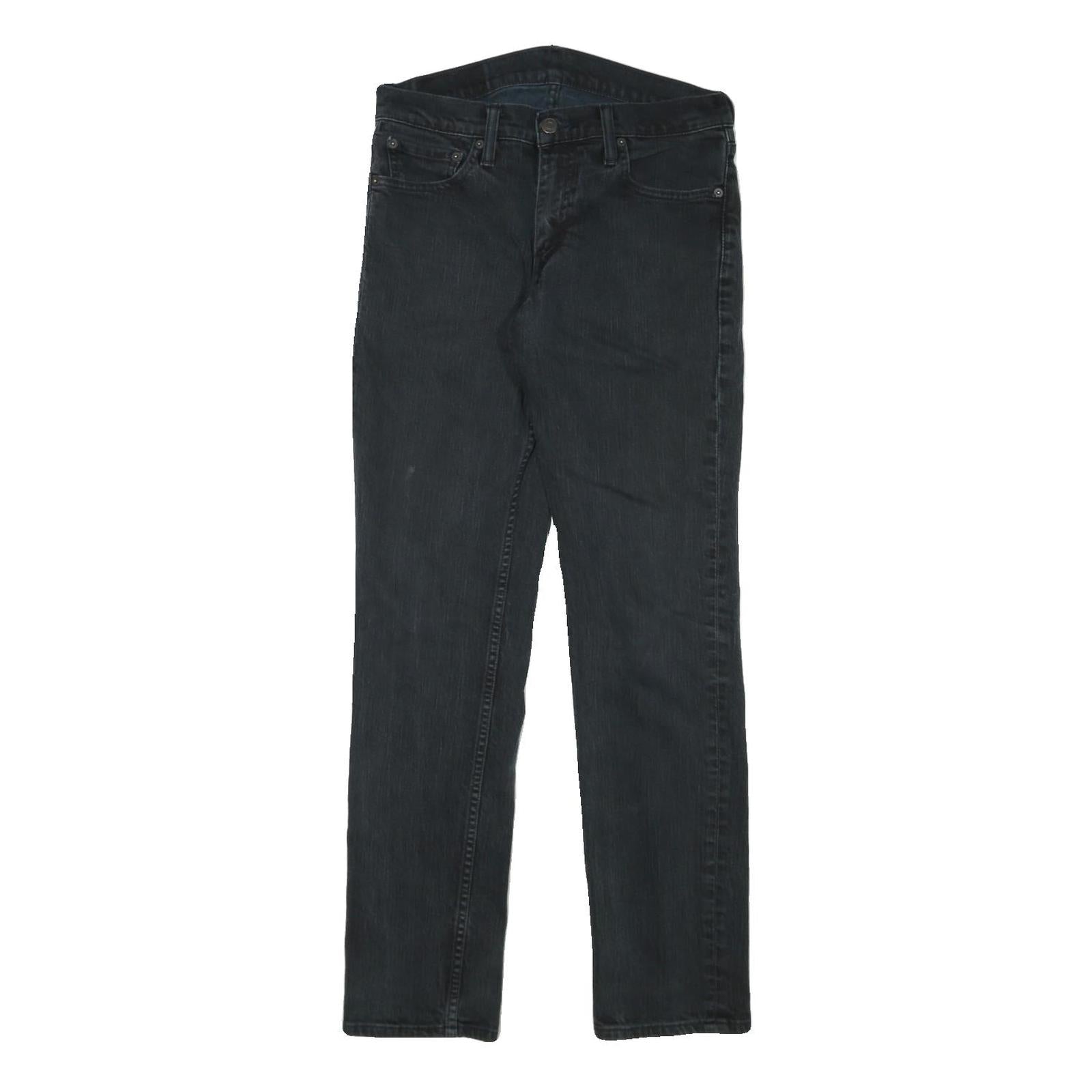 LEVI'S 511 Mens Jeans Black Slim Skinny Denim Medium W30 L32 Stylish Zip