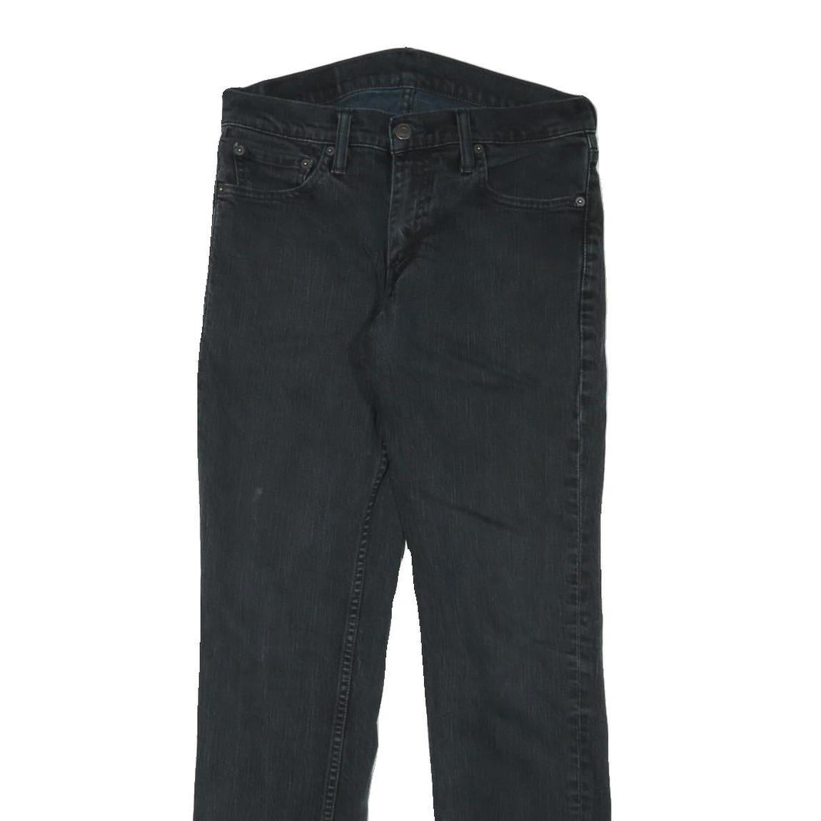 LEVI'S 511 Mens Jeans Black Slim Skinny Denim Medium W30 L32 Stylish Zip