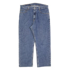 LEVI'S 505 Mens Jeans Blue Regular Straight Denim Medium W34 L26 Classic Fit Zip