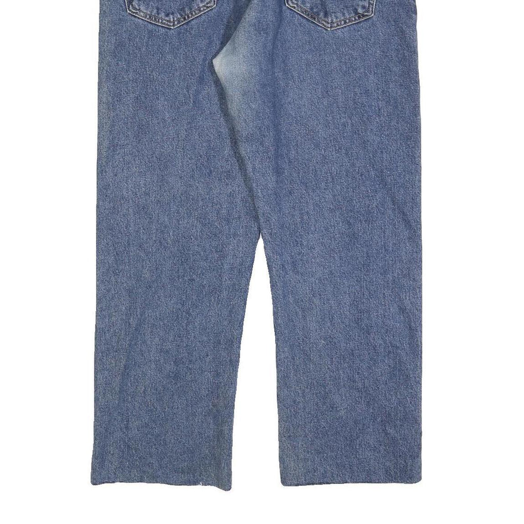 LEVI'S 505 Mens Jeans Blue Regular Straight Denim Medium W34 L26 Classic Fit Zip