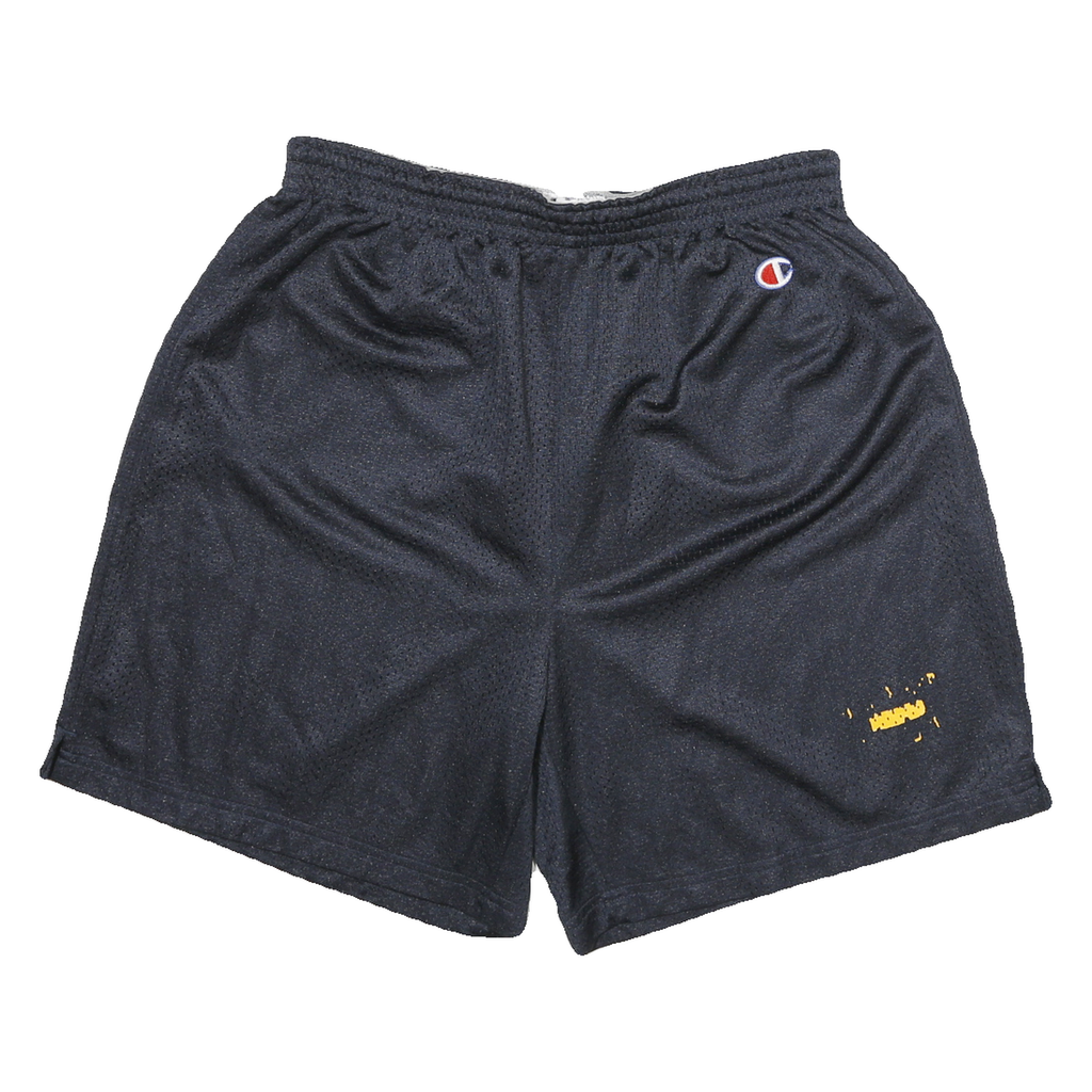 CHAMPION Mens Shorts Black Casual L W28 Sports Mesh Breathable Gymwear