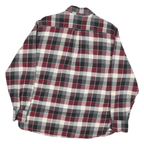 JACHS Mens Red Black & White Plaid Shirt M Cotton Blend Casual