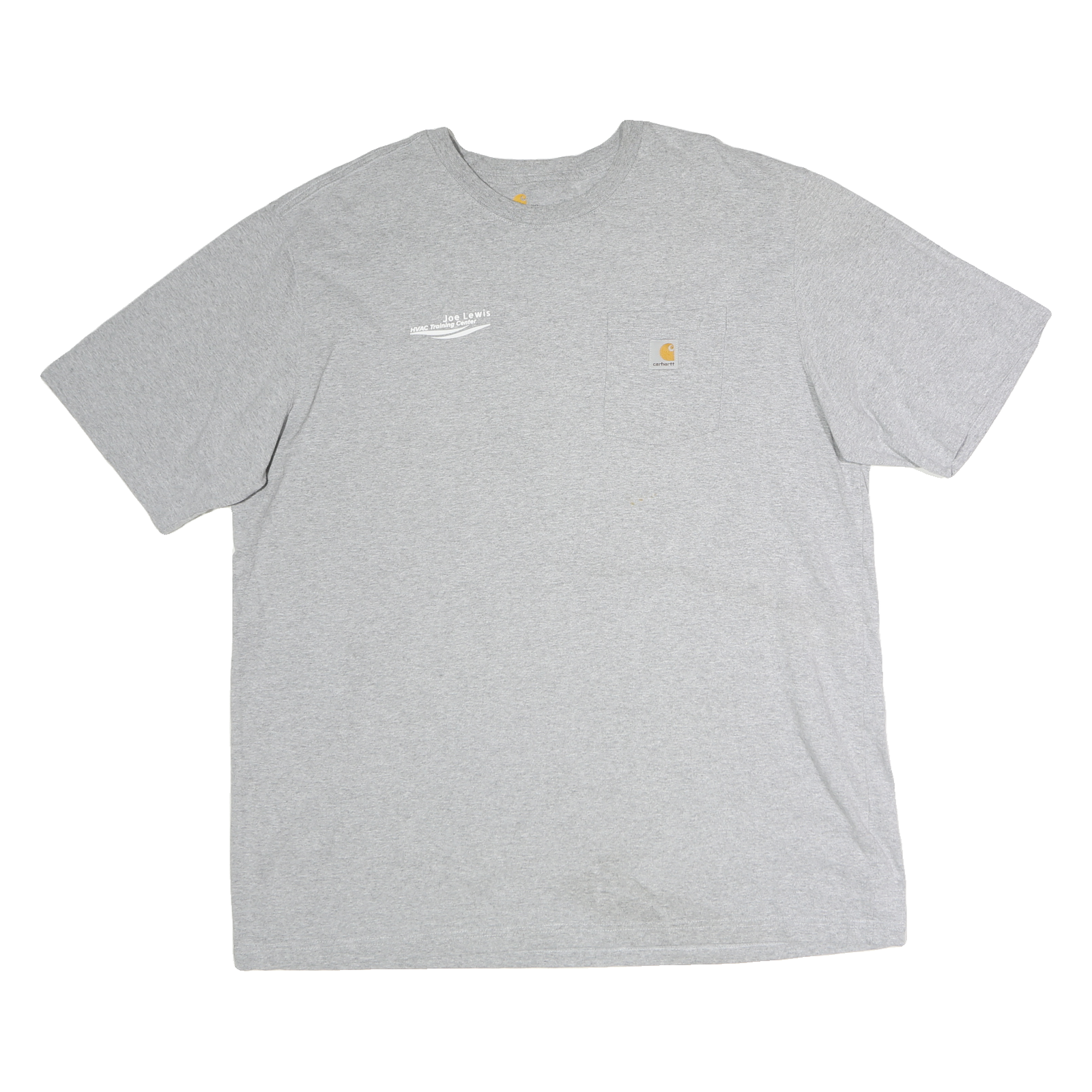 CARHARTT Mens Grey Graphic T-Shirt 2XL Short Sleeve Crew Neck Workwear Pocket