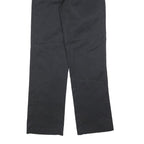 DICKIES Mens Cotton Blend Black Regular Straight Trousers W27 L32 Workwear Zip