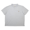 CARHARTT Mens Grey Short Sleeve Plain 2XL Cotton Blend Polo Shirt Casual