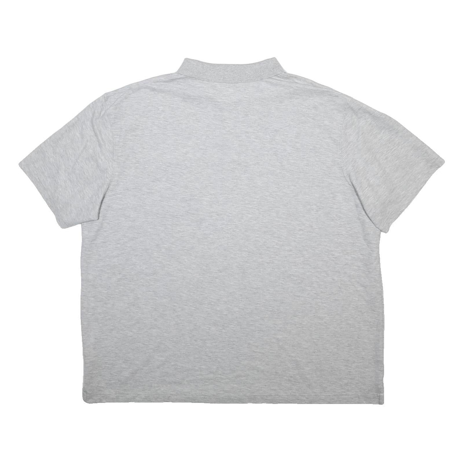 CARHARTT Mens Grey Short Sleeve Plain 2XL Cotton Blend Polo Shirt Casual