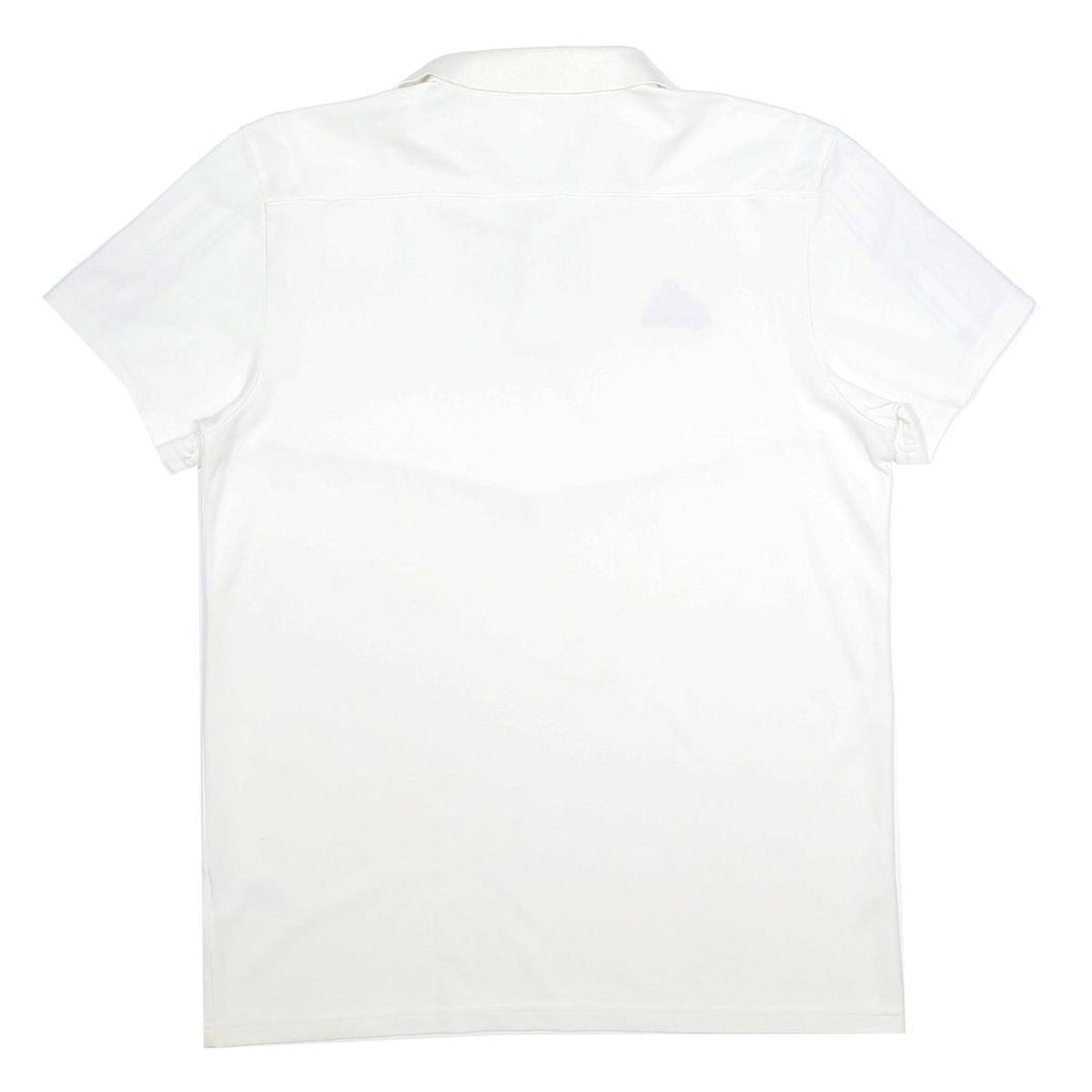 ADIDAS Mens White & Black Cotton Blend Polo Shirt M Short Sleeve Sportswear