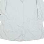 BURBERRY Womens White Jacket XL Button Closure Plain Classic Fit Lightweight