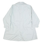 BURBERRY Womens White Jacket XL Button Closure Plain Classic Fit Lightweight