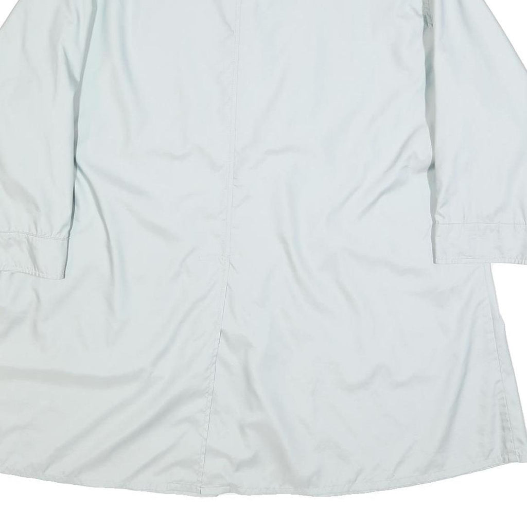 BURBERRY Womens White Jacket XL Button Closure Plain Classic Fit Lightweight