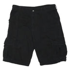 LEVI'S Mens Black Cargo Shorts XL W38 Cotton Blend Utility Casual