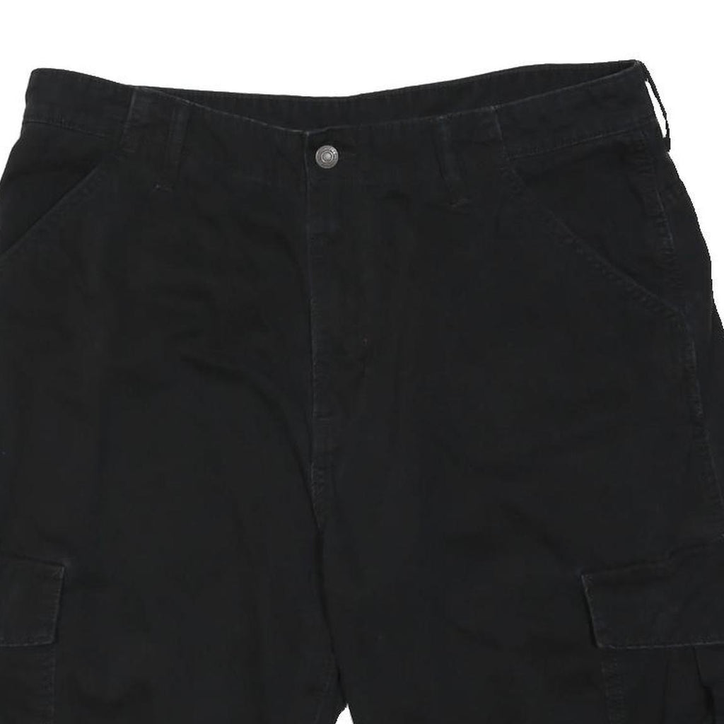 LEVI'S Mens Black Cargo Shorts XL W38 Cotton Blend Utility Casual