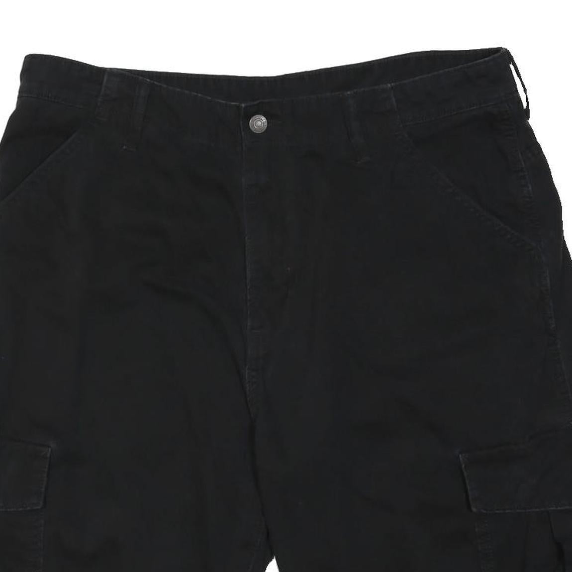 LEVI'S Mens Black Cargo Shorts XL W38 Cotton Blend Utility Casual