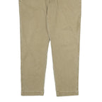 LEVI'S Mens Cotton Beige Regular Fit Straight Leg Trousers W36 L30 Casual Zip