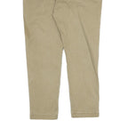 LEVI'S Mens Cotton Beige Regular Fit Straight Leg Trousers W36 L30 Casual Zip