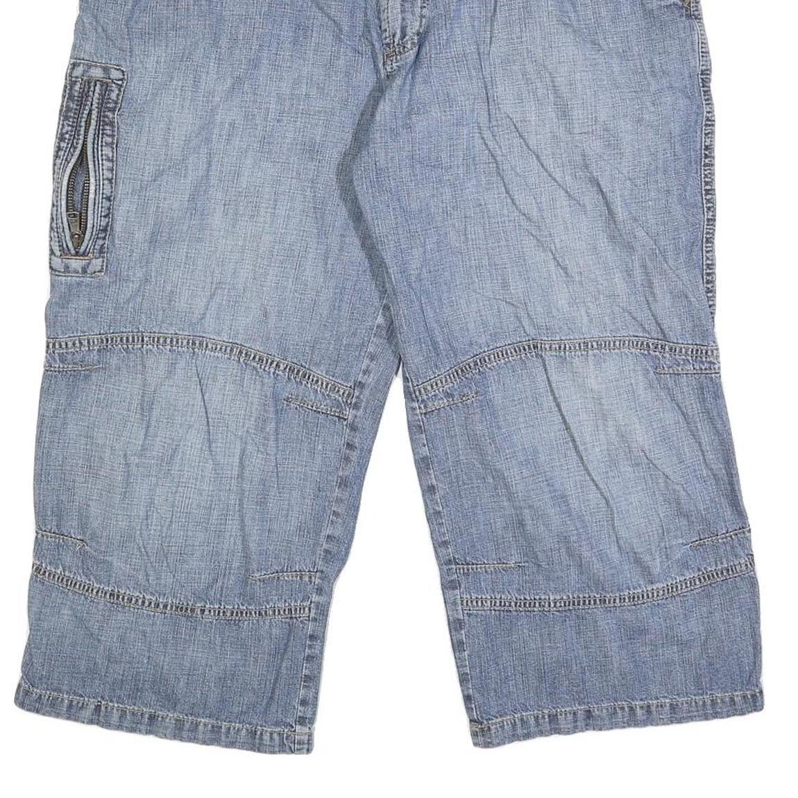 CAMEL ACTIVE Mens Denim Blue Casual Shorts L W36 Cotton Blend Lightweight